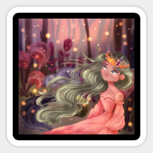 Forest Princess Sticker